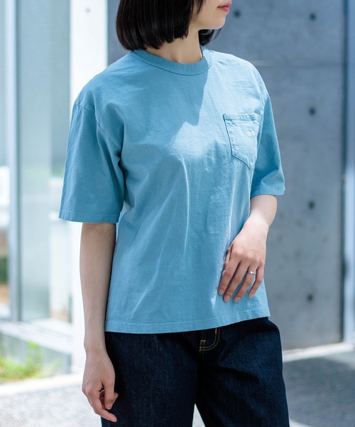 THE NORTH FACE PURPLE LABEL（ザ ノースフェイス パープルレーベル）の「[ THE NORTH FACE PURPLE LABEL ] 7oz Pocket Tee（Tシャツ/カットソー・レディース・ホワイト/サックスブルー/ライトブラウン/チャコールグレー・S）」の21枚目の写真