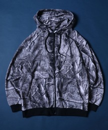 ANPAS | SETUP対応 Tree Camo Fleece Full Zip Hoodie/ツリーカモ 裏毛 フルジップ リアルツリー パーカー ジャケット(パーカー)