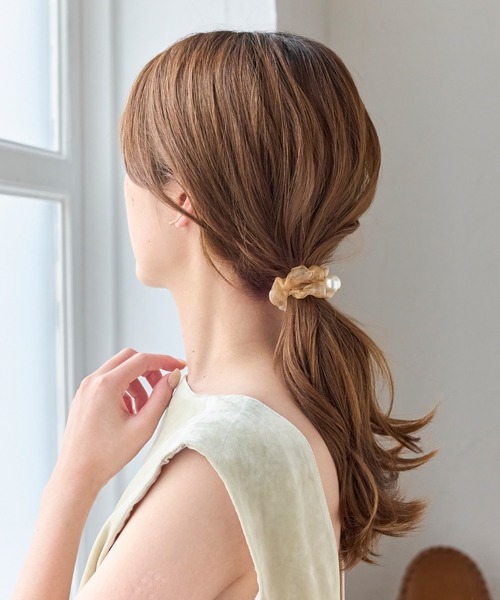 Phoebe（フィービィー）の「パールシュシュヘアブレス（シュシュ・レディース・イエロー/グレー/ブラック・FREE）」の15枚目の写真