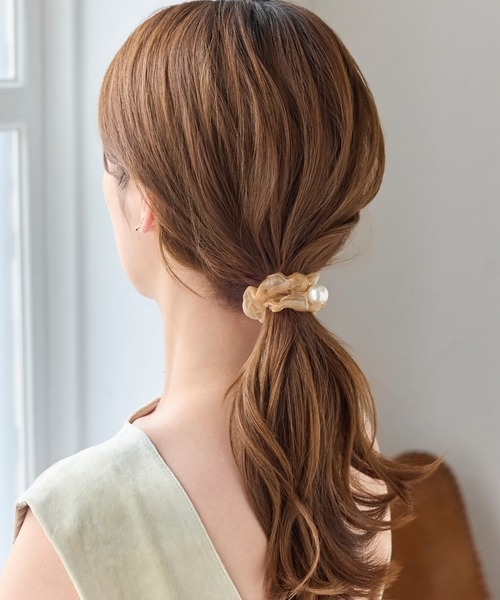 Phoebe（フィービィー）の「パールシュシュヘアブレス（シュシュ・レディース・イエロー/グレー/ブラック・FREE）」の14枚目の写真