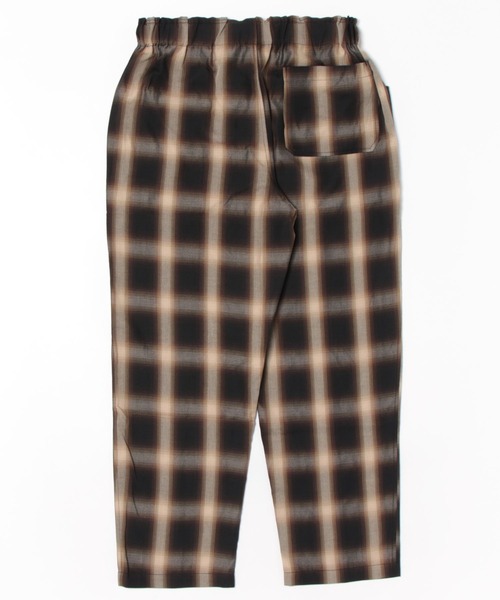 BIG MIKE（ビッグマイク）の「BIG MIKE ビッグマイク/ セットアップ対応 レーヨン混 オンブレチェック ワイドイージーパンツ / 102517600 102517601（その他パンツ・メンズ・ブラウン系その他/ブラック×ホワイト・MEDIUM/LARGE/X-LARGE）」の15枚目の写真