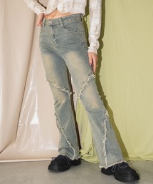 dispark | DISPARK/【25年春夏新作】ブーツカットフリンジデニム(デニムパンツ)