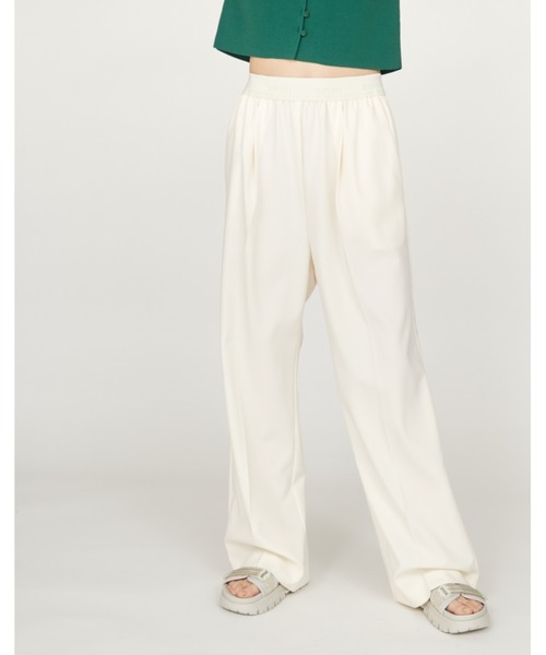 emmi（エミ）の「【10th】emmiロゴジャガードゴムタックパンツ（その他パンツ・レディース・グレー/ブラック/アイボリー・1/0）」の2枚目の写真