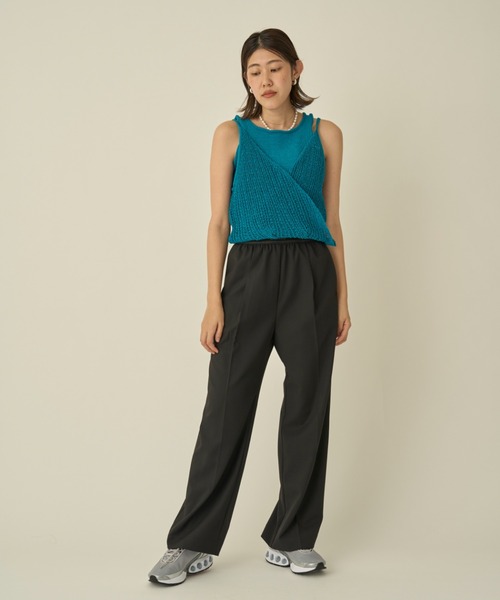 emmi（エミ）の「【10th】emmiロゴジャガードゴムタックパンツ（その他パンツ・レディース・グレー/ブラック/アイボリー・1/0）」の14枚目の写真