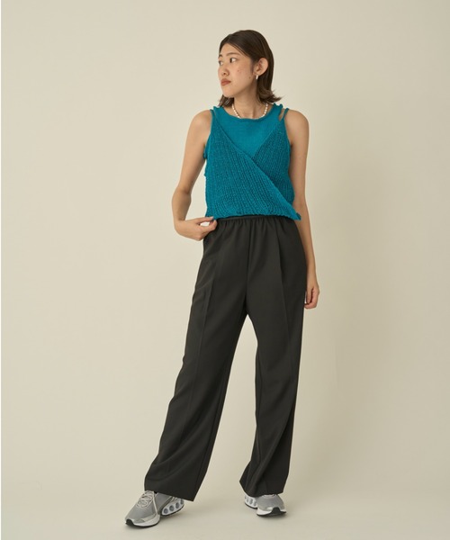 emmi（エミ）の「【10th】emmiロゴジャガードゴムタックパンツ（その他パンツ・レディース・グレー/ブラック/アイボリー・1/0）」の15枚目の写真