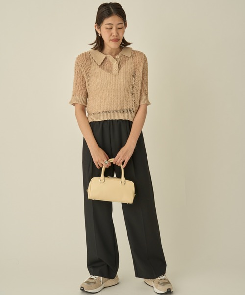 emmi（エミ）の「【10th】emmiロゴジャガードゴムタックパンツ（その他パンツ・レディース・グレー/ブラック/アイボリー・1/0）」の16枚目の写真