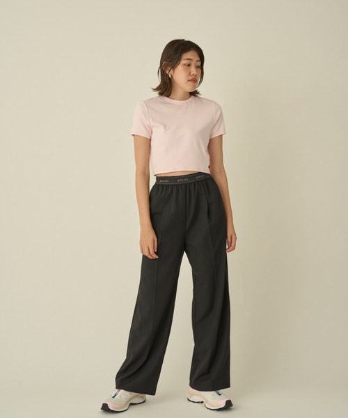 emmi（エミ）の「【10th】emmiロゴジャガードゴムタックパンツ（その他パンツ・レディース・グレー/ブラック/アイボリー・1/0）」の19枚目の写真