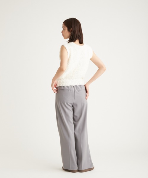 emmi（エミ）の「【10th】emmiロゴジャガードゴムタックパンツ（その他パンツ・レディース・グレー/ブラック/アイボリー・1/0）」の9枚目の写真