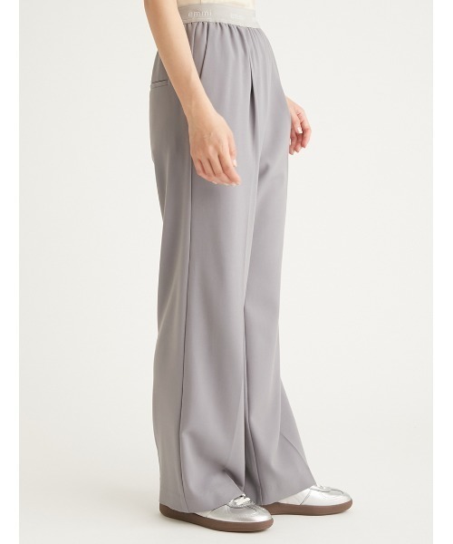 emmi（エミ）の「【10th】emmiロゴジャガードゴムタックパンツ（その他パンツ・レディース・グレー/ブラック/アイボリー・1/0）」の4枚目の写真