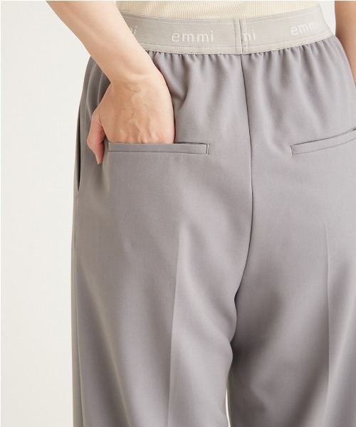 emmi（エミ）の「【10th】emmiロゴジャガードゴムタックパンツ（その他