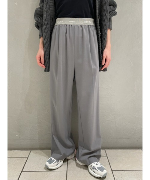 10th】emmiロゴジャガードゴムタックパンツ（その他パンツ）｜emmi