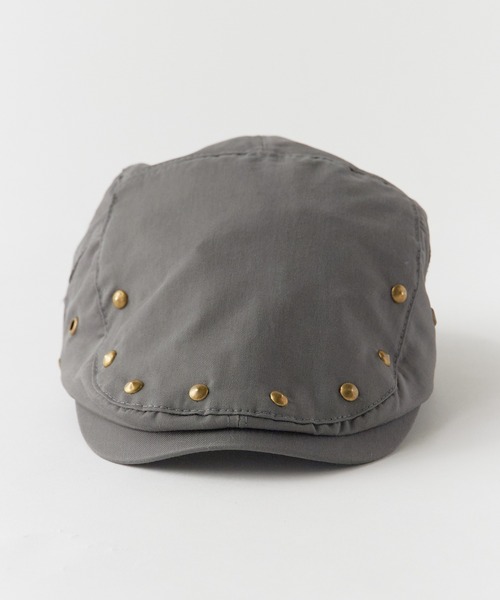 BLANK　（ブランク）の「Studs Hunting / スタッズハンチング帽（ハンチング/ベレー帽・レディース・グレー・FREE）」の2枚目の写真