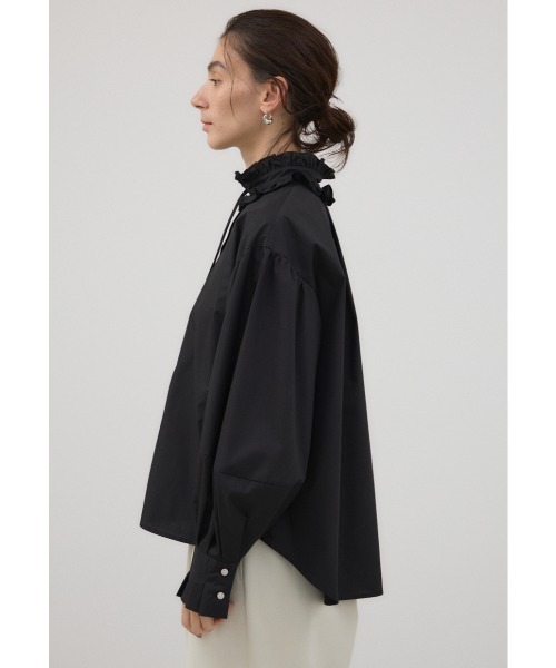 crie conforto（クリーコンフォルト）の「フリルスタンドカラーブラウス　秋服（シャツ/ブラウス・レディース・オフホワイト/ブラック/ライトブルー・FREE）」の11枚目の写真