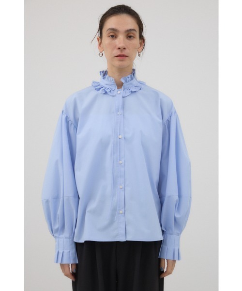 crie conforto（クリーコンフォルト）の「フリルスタンドカラーブラウス　秋服（シャツ/ブラウス・レディース・オフホワイト/ブラック/ライトブルー・FREE）」の21枚目の写真