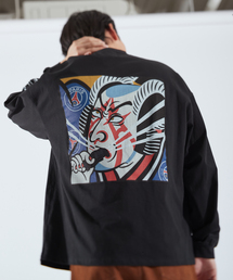 【NAO YOSHIHARA * PSG】 KABUKI  Long sleeve T-shirt