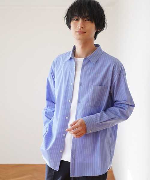 GLOBAL WORK（グローバルワーク）の「リッチクリーンTEE/長袖/147178（Tシャツ/カットソー・メンズ・オフホワイト/ライトグレー・SMALL/MEDIUM/LARGE/X-LARGE/3XL/XX-LARGE/X-SMALL）」の8枚目の写真