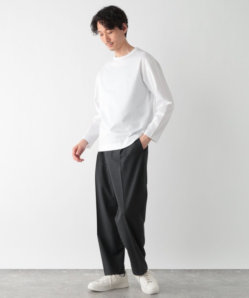 GLOBAL WORK（グローバルワーク）の「リッチクリーンTEE/長袖/147178（Tシャツ/カットソー・メンズ・オフホワイト/ライトグレー・SMALL/MEDIUM/LARGE/X-LARGE/3XL/XX-LARGE/X-SMALL）」の17枚目の写真