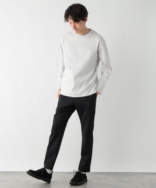 GLOBAL WORK（グローバルワーク）の「リッチクリーンTEE/長袖/147178（Tシャツ/カットソー・メンズ・オフホワイト/ライトグレー・SMALL/MEDIUM/LARGE/X-LARGE/3XL/XX-LARGE/X-SMALL）」の21枚目の写真