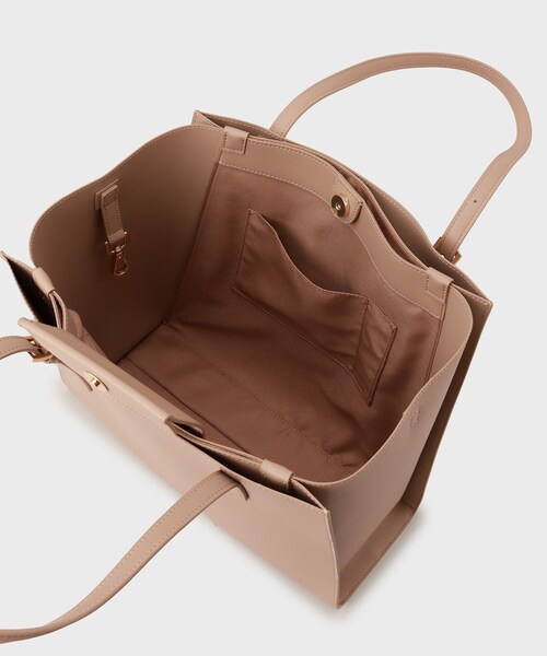 UNTITLED（アンタイトル）の「【A4書類 PC収納可】エフォートレストート（トートバッグ・レディース・ブラック/ライトグレー/ベージュ・99）」の4枚目の写真