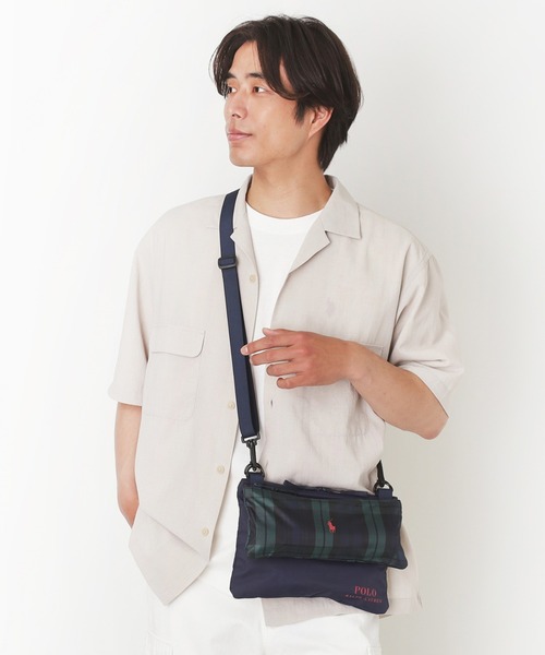 サコッシュ マルチ傘袋 吸水付 'チェック'(ショルダーバッグ)|POLO サコッシュ マルチ傘袋 吸水付 'チェック'(ショルダーバッグ)|POLO
