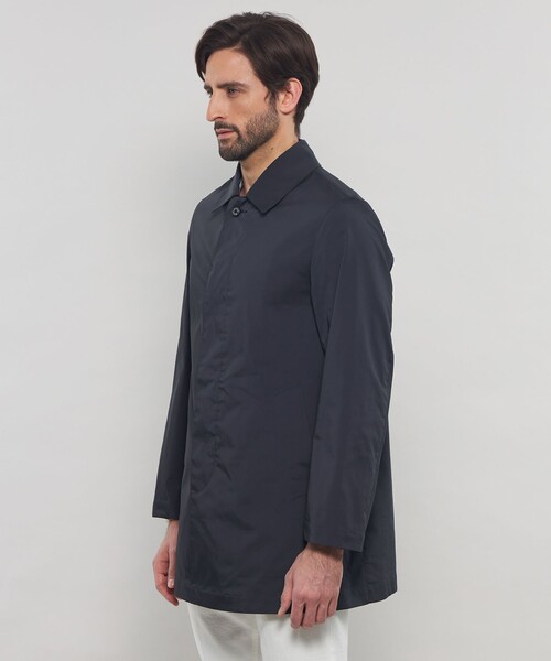 MACKINTOSH LONDON（マッキントッシュ ロンドン）の「【DUNFORD SHORT】ストレッチメモリーツイルステンカラーコート（ステンカラーコート・メンズ・ライトグレー/ネイビー・38/40/42）」の5枚目の写真