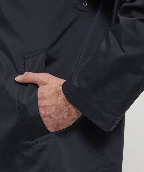 MACKINTOSH LONDON（マッキントッシュ ロンドン）の「【DUNFORD SHORT】ストレッチメモリーツイルステンカラーコート（ステンカラーコート・メンズ・ライトグレー/ネイビー・38/40/42）」の8枚目の写真