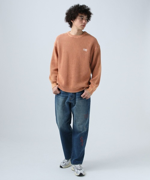 BAYFLOW（ベイフロー）の「フェードニットプルオーバー（ニット/セーター・メンズ・ブルー/チャコール/オレンジ・MEDIUM/LARGE）」の4枚目の写真