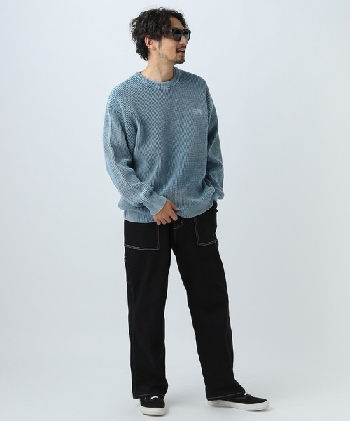 BAYFLOW（ベイフロー）の「フェードニットプルオーバー（ニット/セーター・メンズ・ブルー/チャコール/オレンジ・MEDIUM/LARGE）」の6枚目の写真