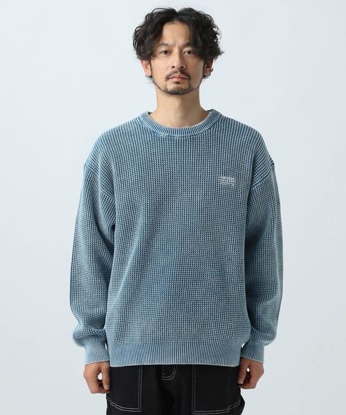 ベイフロー BAYFLOW ニット セーター 長袖 クルーネック 3 茶 ブラウン /YI メンズ BAYFLOW（ベイフロー）の「HAPPY KNIT クルーネックプルオーバー