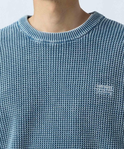 BAYFLOW（ベイフロー）の「フェードニットプルオーバー（ニット/セーター・メンズ・ブルー/チャコール/オレンジ・MEDIUM/LARGE）」の12枚目の写真