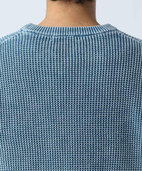 BAYFLOW（ベイフロー）の「フェードニットプルオーバー（ニット/セーター・メンズ・ブルー/チャコール/オレンジ・MEDIUM/LARGE）」の13枚目の写真