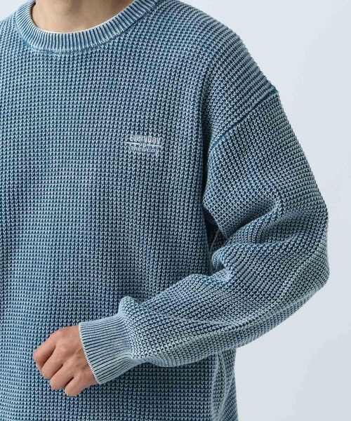 BAYFLOW（ベイフロー）の「フェードニットプルオーバー（ニット/セーター・メンズ・ブルー/チャコール/オレンジ・MEDIUM/LARGE）」の14枚目の写真