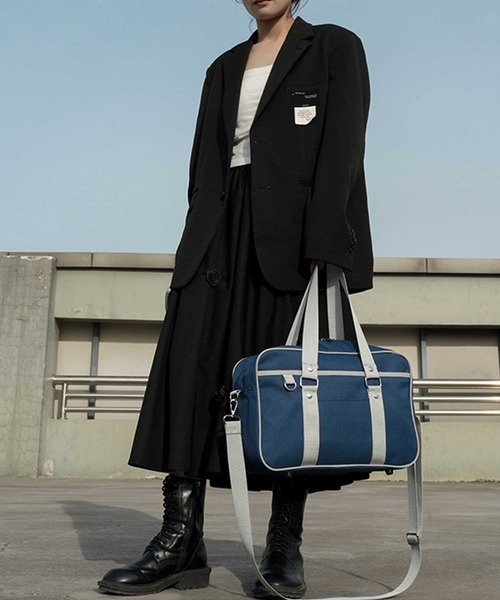 SVEC(シュベック)の「スクールバッグ(ショルダーバッグ・レディース・ブラック×ブラック/グレー/ネイビー/ブラック×グレー・FREE)」の5枚目の写真