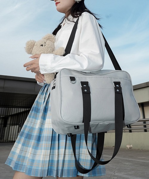 SVEC(シュベック)の「スクールバッグ(ショルダーバッグ・レディース・ブラック×ブラック/グレー/ネイビー/ブラック×グレー・FREE)」の18枚目の写真