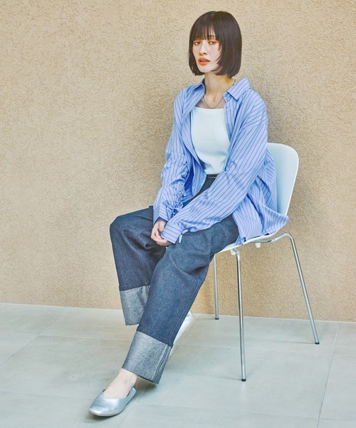 LAKOLE(ラコレ)の「袖シャーリングシャツ3 / 290748(シャツ/ブラウス・レディース・ベージュ/グリーン/ブルー・FREE)」の7枚目の写真