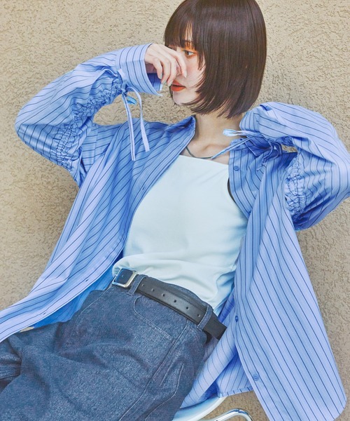 LAKOLE(ラコレ)の「袖シャーリングシャツ3 / 290748(シャツ/ブラウス・レディース・ベージュ/グリーン/ブルー・FREE)」の14枚目の写真