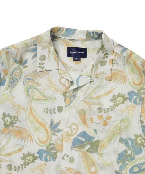 thisisneverthat（ディスイズネバーザット）の「Weird Paisley S/S Shirt（シャツ/ブラウス・メンズ・レッド/アイボリー/ネイビー・XL/L/M/S）」の4枚目の写真