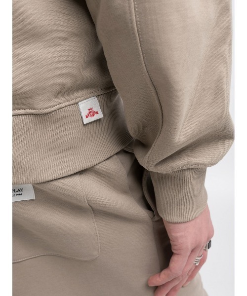REPLAY（リプレイ）の「レタリング付きリラックスフィットスウェットシャツ（スウェット・メンズ・ベージュ・X-LARGE/LARGE/MEDIUM/SMALL）」の6枚目の写真