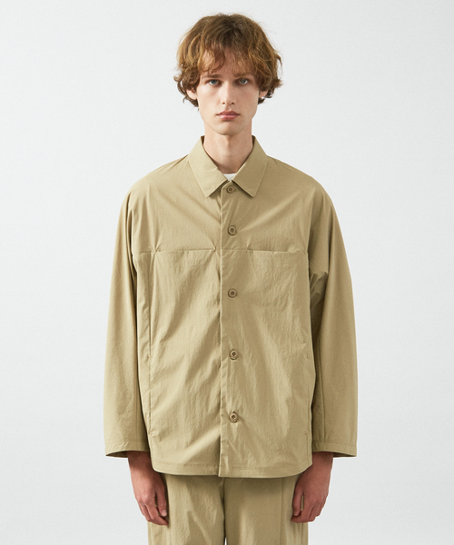 ABAHOUSE(アバハウス)の「【セットアップ対応】TUCK&DARTS シャツブルゾン / ドルマンスリーブ(シャツ/ブラウス・メンズ・ブラック/ベージュ・48/46)」の4枚目の写真