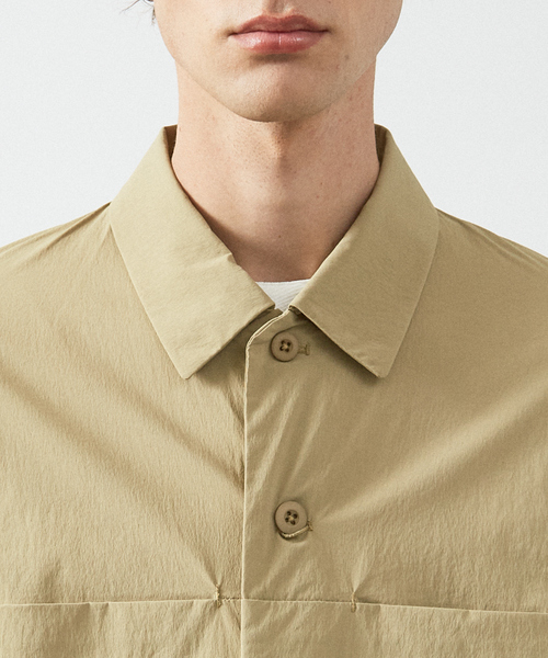 ABAHOUSE(アバハウス)の「【セットアップ対応】TUCK&DARTS シャツブルゾン / ドルマンスリーブ(シャツ/ブラウス・メンズ・ブラック/ベージュ・48/46)」の7枚目の写真