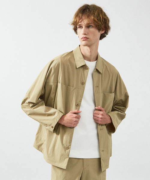 ABAHOUSE(アバハウス)の「【セットアップ対応】TUCK&DARTS シャツブルゾン / ドルマンスリーブ(シャツ/ブラウス・メンズ・ブラック/ベージュ・48/46)」の13枚目の写真