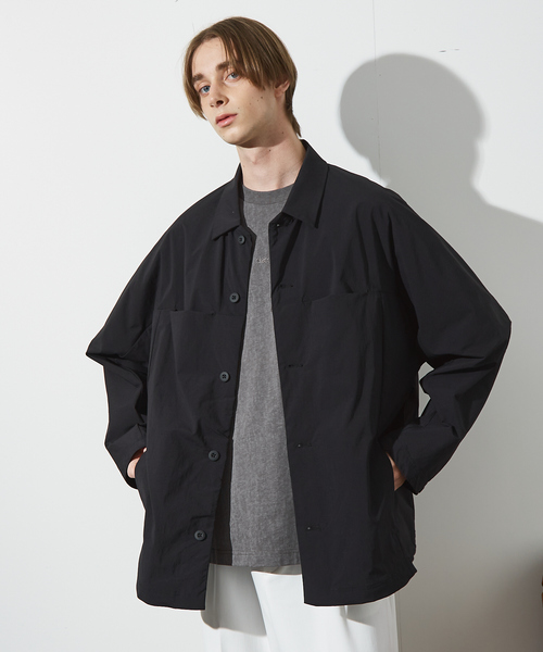 ABAHOUSE(アバハウス)の「【セットアップ対応】TUCK&DARTS シャツブルゾン / ドルマンスリーブ(シャツ/ブラウス・メンズ・ブラック/ベージュ・48/46)」の17枚目の写真