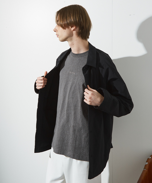 ABAHOUSE(アバハウス)の「【セットアップ対応】TUCK&DARTS シャツブルゾン / ドルマンスリーブ(シャツ/ブラウス・メンズ・ブラック/ベージュ・48/46)」の18枚目の写真
