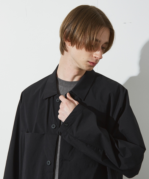 ABAHOUSE(アバハウス)の「【セットアップ対応】TUCK&DARTS シャツブルゾン / ドルマンスリーブ(シャツ/ブラウス・メンズ・ブラック/ベージュ・48/46)」の21枚目の写真