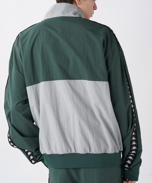 Kappa（カッパ）の「ナイロントラックジャケット (ユニセックス)（ナイロンジャケット・メンズ・ブラック/グリーン・MEDIUM/LARGE/X-LARGE）」の14枚目の写真