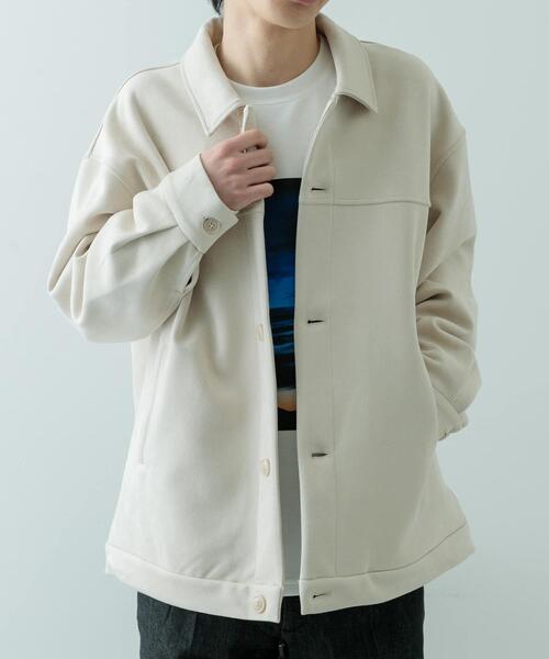 ITEMS URBANRESEARCH（アイテムズ アーバンリサーチ）の「F.S. ボタンアップJKT（その他アウター・メンズ・オフホワイト/ブラック/ライトブラウン・MEDIUM/LARGE）」の2枚目の写真