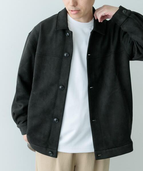 ITEMS URBANRESEARCH（アイテムズ アーバンリサーチ）の「F.S. ボタンアップJKT（その他アウター・メンズ・オフホワイト/ブラック/ライトブラウン・MEDIUM/LARGE）」の3枚目の写真