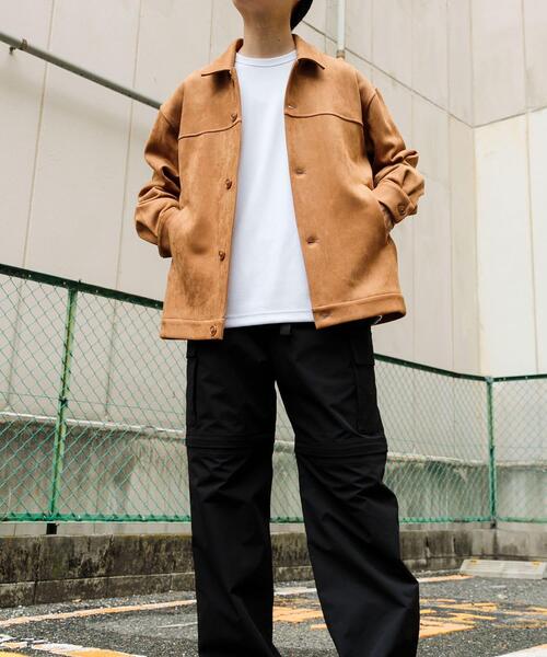 ITEMS URBANRESEARCH（アイテムズ アーバンリサーチ）の「F.S. ボタンアップJKT（その他アウター・メンズ・オフホワイト/ブラック/ライトブラウン・MEDIUM/LARGE）」の4枚目の写真