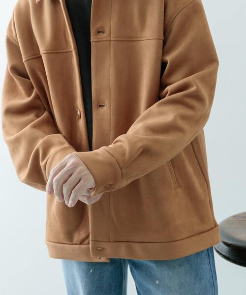 ITEMS URBANRESEARCH（アイテムズ アーバンリサーチ）の「F.S. ボタンアップJKT（その他アウター・メンズ・オフホワイト/ブラック/ライトブラウン・MEDIUM/LARGE）」の6枚目の写真