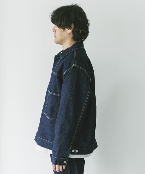 URBAN RESEARCH DOORS（アーバンリサーチドアーズ）の「13.3oz デニムジャケット（デニムジャケット・メンズ・ブラック/インディゴブルー・LARGE/MEDIUM）」の18枚目の写真